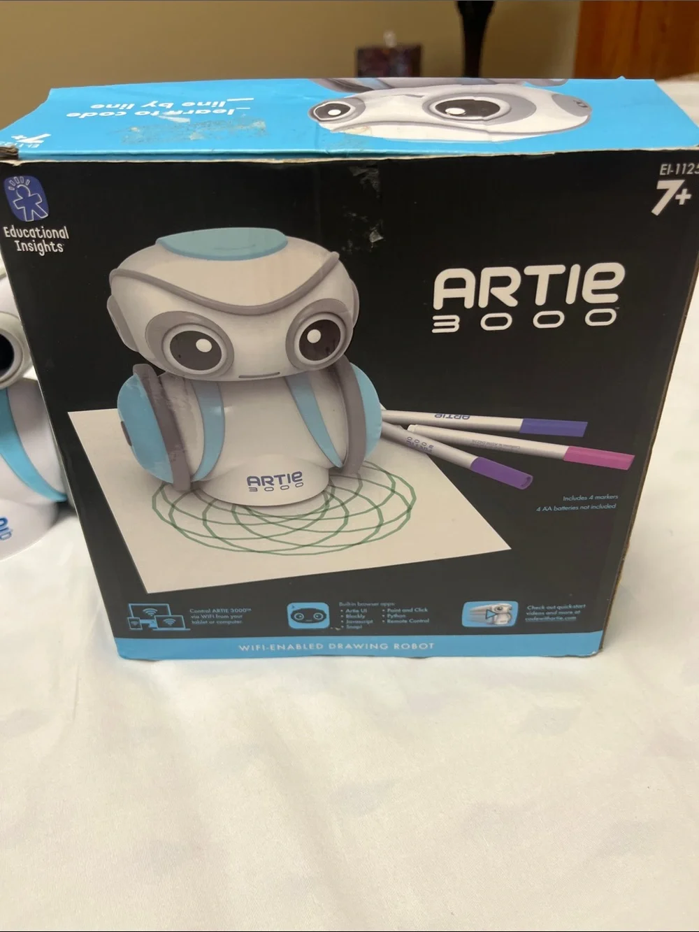 Artie 3000 Blue & White Coding Robot for Kids - Educational Insights